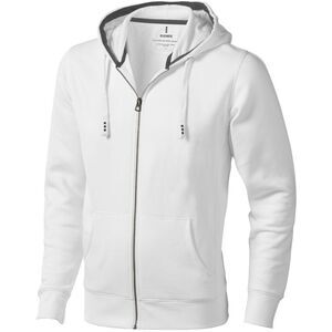 Elevate Mens Arora  Full Zip Sweater / White